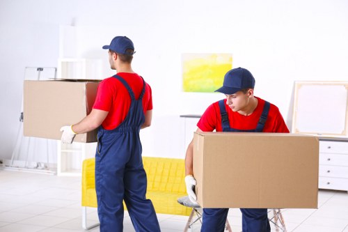 Organized household storage boxes in an Oakleighpark home