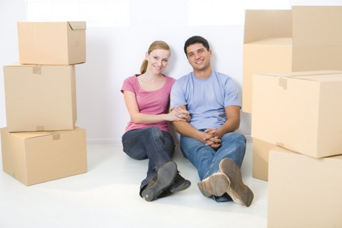 Well-organized Oakleighpark storage space with labeled boxes