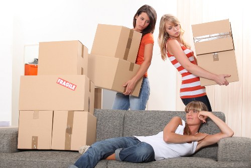 Household items safely arranged for long-term storage